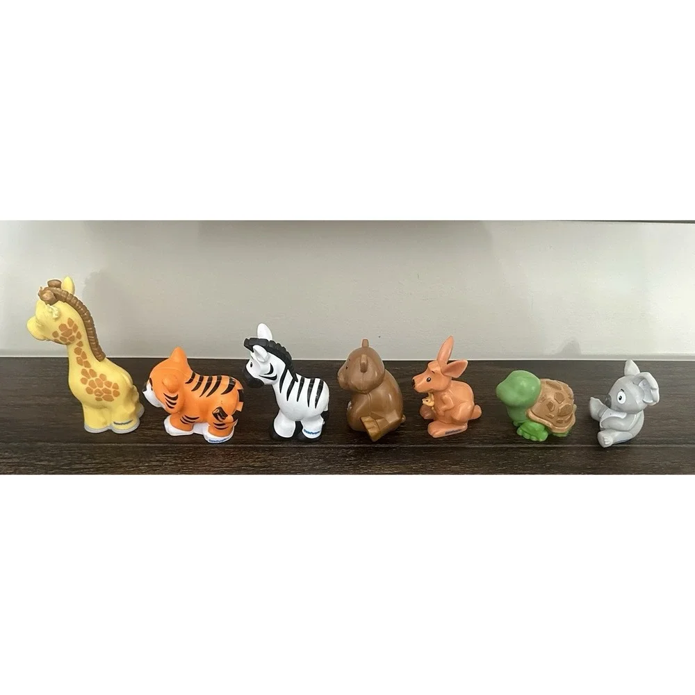 Fisher Price Little People Safari Friends Replacement Animals Lot 7 Figures Toys